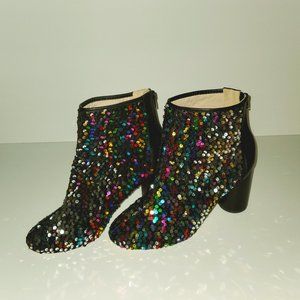 Sequin boots